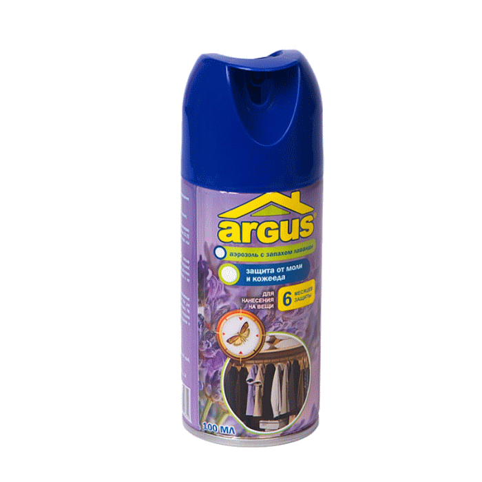 Аэрозоль от моли и кожееда Аргус (100 мл) фото