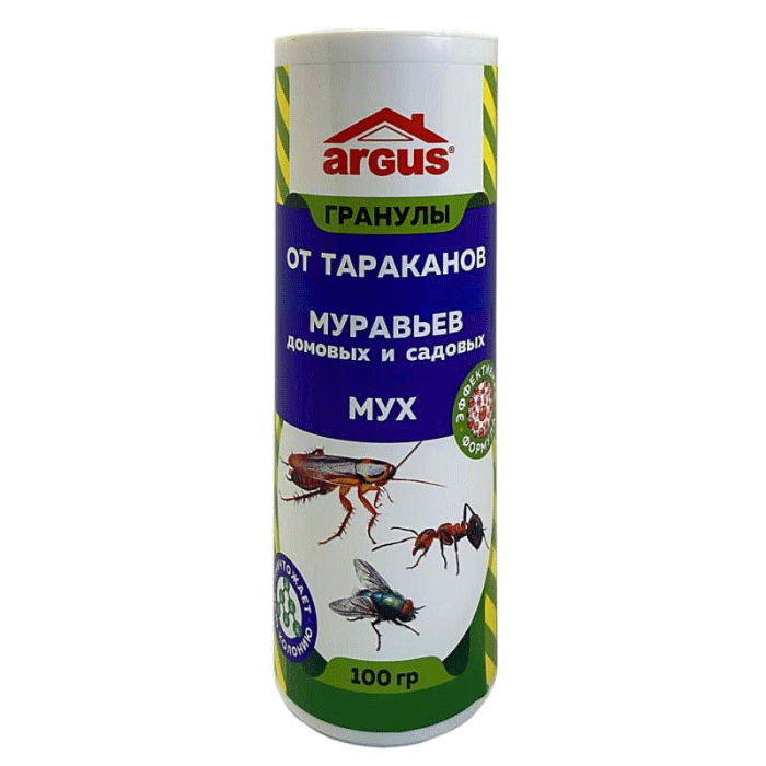 Гранулы от тараканов и муравьев Argus (100 гр) фото