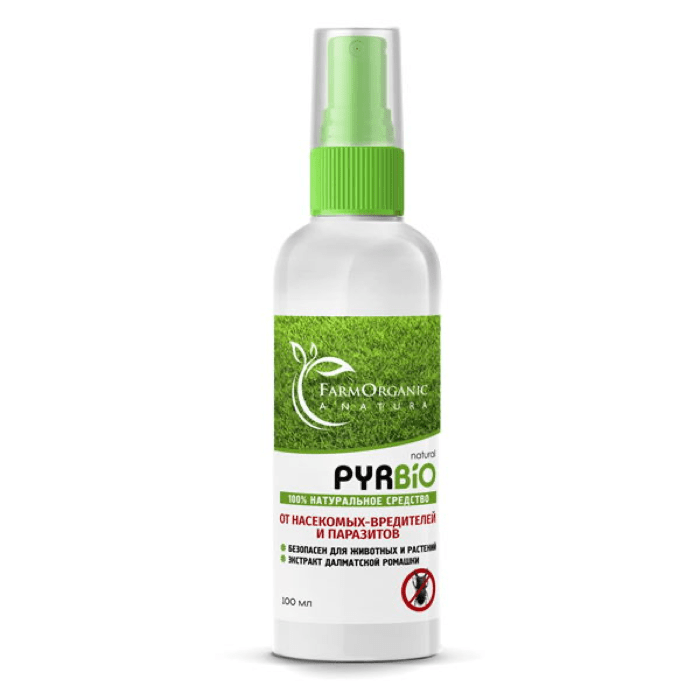PYRBIO Natural (100 мл) спрей от насекомых и паразитов фото