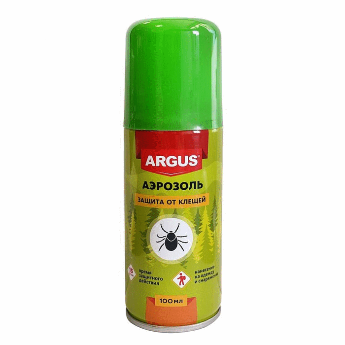 Argus аэрозоль защита от клещей (100 мл) фото
