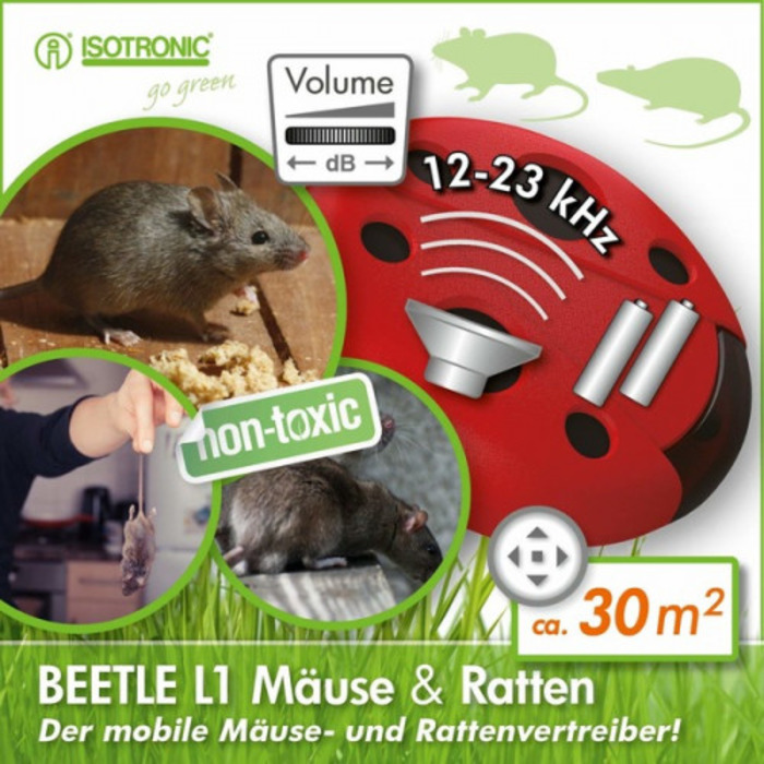 BEETLE L1 Мобильный ультразвуковой отпугиватель крыс и мышей фото