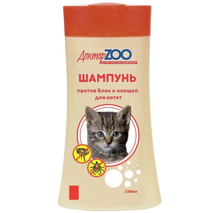 ДокторZOO шампунь для котят от Блох/Клещей фото