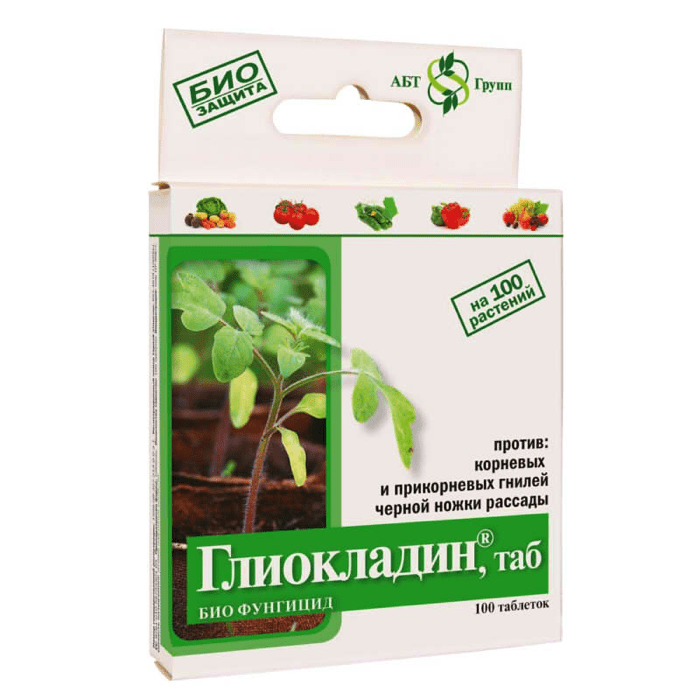 Глиокладин средство от болезней растений (для огурцов и томатов) 100 таб фото