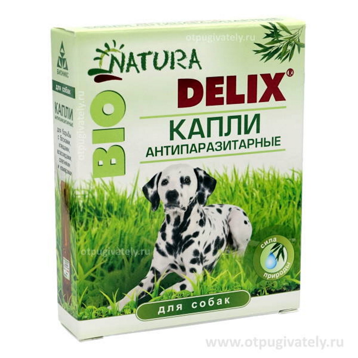 Капли «Delix» для собак от блох, клещей, власоедов и комаров фото