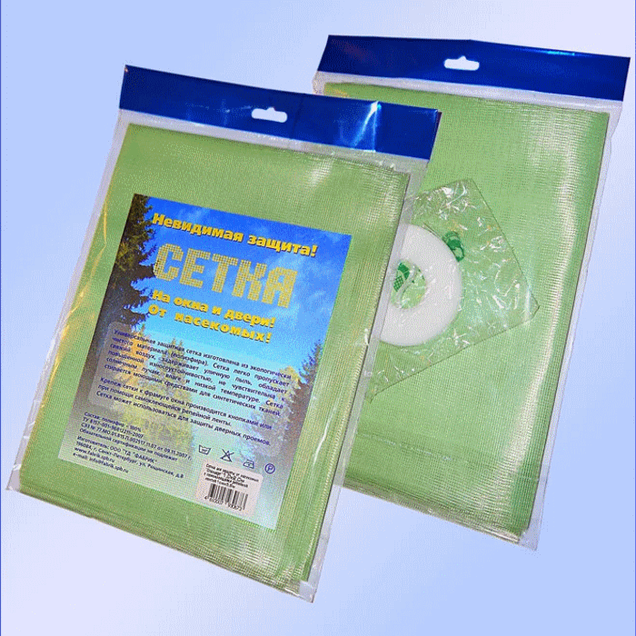 Москитная сетка «Стандарт» 0.75х2.0 м. с репейной лентой (зеленая) фото