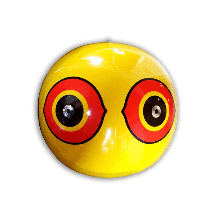 Отпугиватель птиц шар с глазами хищной птицы 25 см (желтый) фото